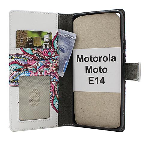 Skimblocker Motorola Moto E14 Lommebok Deksel Design