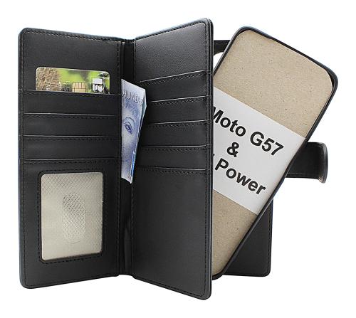 Skimblocker Motorola Moto G57 / G57 Power XL Magnet Lommebok Deksel