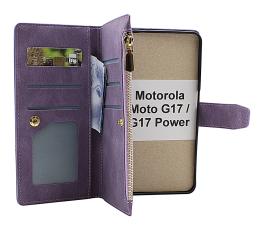 XL Motorola Moto G17 / G17 Power Luksus Lommebok Deksel