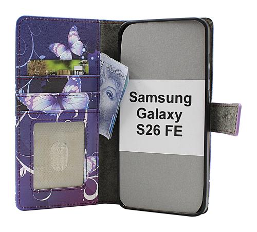 Skimblocker Samsung Galaxy S26 FE Magnet Lommebok Deksel Design