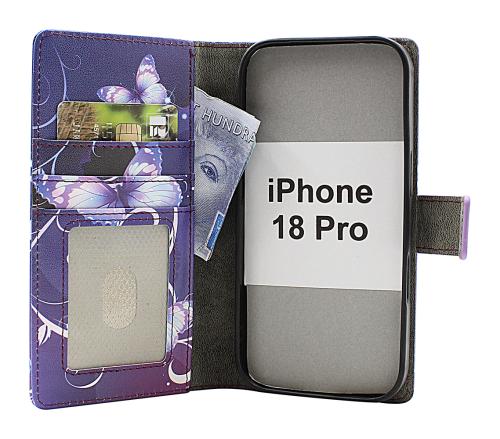 Skimblocker iPhone 18 Pro Magnet Lommebok Deksel Design