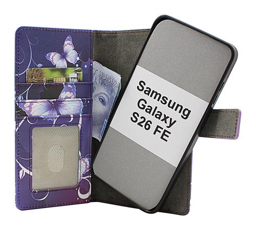 Skimblocker Samsung Galaxy S26 FE Magnet Lommebok Deksel Design