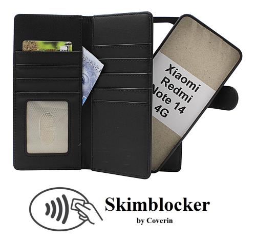Skimblocker Xiaomi Redmi Note 14 4G XL Magnet Lommebok Deksel