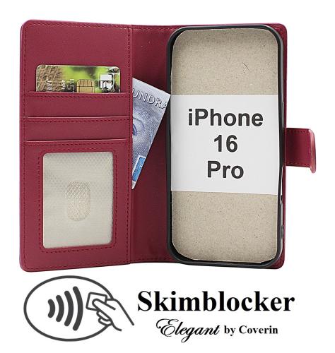 Skimblocker iPhone 16 Pro Lommebok Deksel