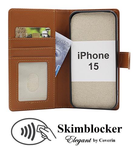 Skimblocker iPhone 15 Lommebok Deksel