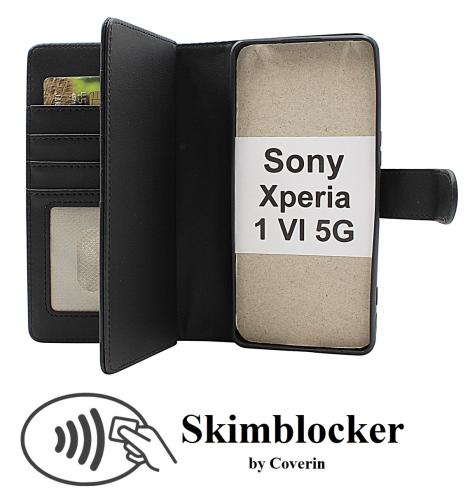 Skimblocker Sony Xperia 1 VI 5G XL Magnet Lommebok Deksel