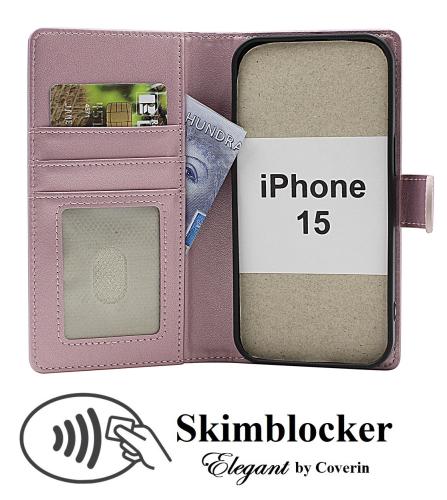 Skimblocker iPhone 15 Lommebok Deksel
