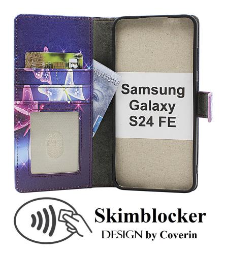 Skimblocker Samsung Galaxy S24 FE Lommebok Deksel Design