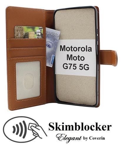 Skimblocker Motorola Moto G75 5G Lommebok Deksel