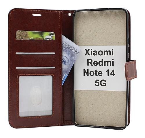 Crazy Horse Xiaomi Redmi Note 14 5G Lommebok Deksel