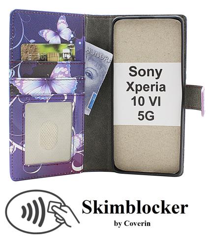 Skimblocker Sony Xperia 10 VI 5G Lommebok Deksel Design