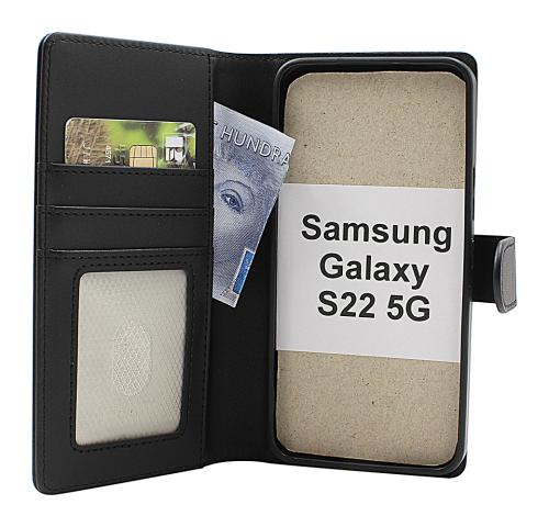Skimblocker Samsung Galaxy S22 5G Magnet Lommebok Deksel