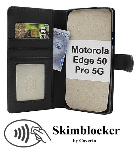 Skimblocker Motorola Edge 50 Pro 5G Lommebok Deksel