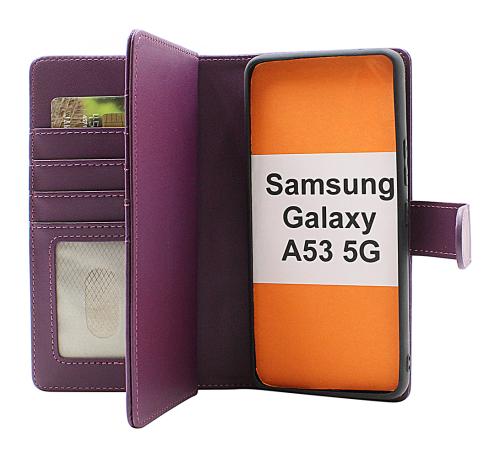 Skimblocker Samsung Galaxy A53 5G XL Magnet Lommebok Deksel