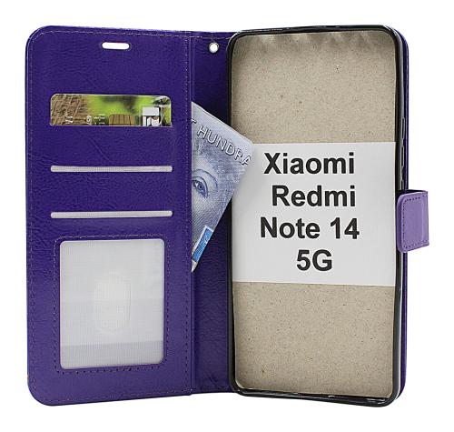 Crazy Horse Xiaomi Redmi Note 14 5G Lommebok Deksel