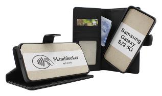 Skimblocker Samsung Galaxy S22 5G Magnet Lommebok Deksel