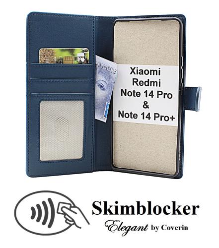 Skimblocker Xiaomi Redmi Note 14 Pro / 14 Pro+ Lommebok Deksel