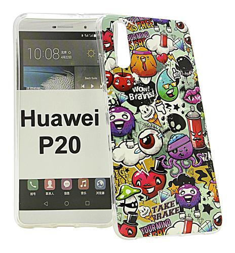 TPU Designdeksel Huawei P20