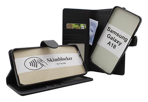 Skimblocker Samsung Galaxy A18 LTE Magnet Lommebok Deksel