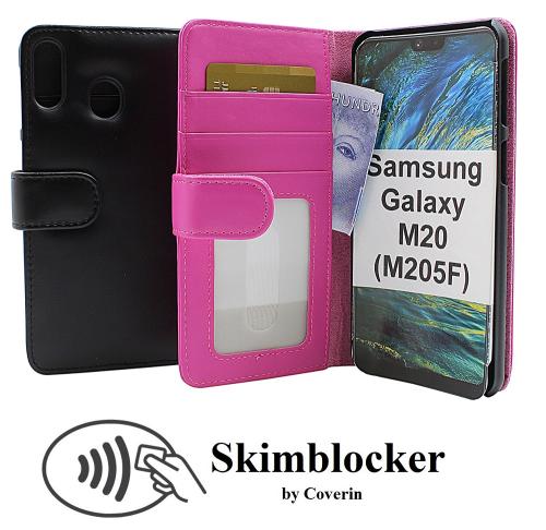 Skimblocker Lommebok-etui Samsung Galaxy M20 (M205F)