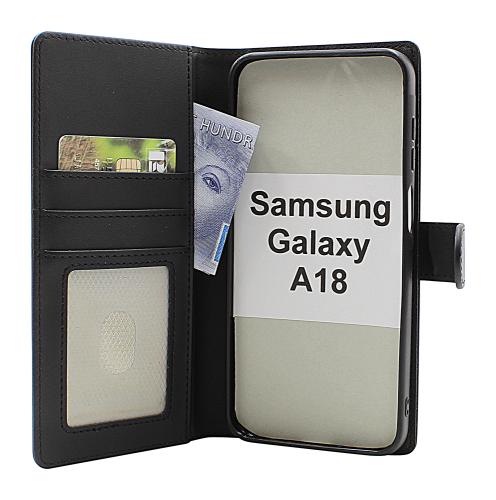 Skimblocker Samsung Galaxy A18 LTE Magnet Lommebok Deksel