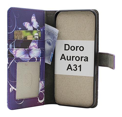 Skimblocker Doro Aurora A31 Magnet Lommebok Deksel Design