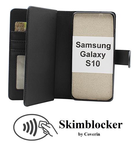 Skimblocker Samsung Galaxy S10 (G973F) XL Magnet Lommebok Deksel