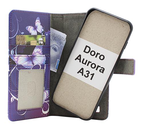 Skimblocker Doro Aurora A31 Magnet Lommebok Deksel Design