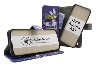 Skimblocker Doro Aurora A31 Magnet Lommebok Deksel Design