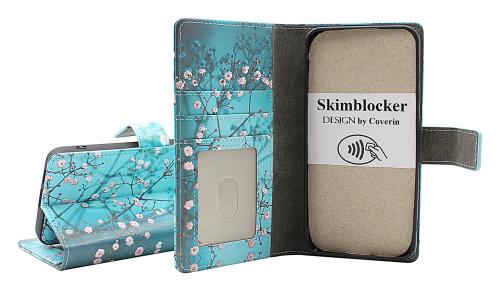 Skimblocker Samsung Galaxy S25 Magnet Lommebok Deksel Design