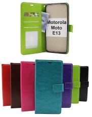 Crazy Horse Wallet Motorola Moto E13