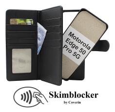 Skimblocker Motorola Edge 50 Pro 5G XL Magnet Lommebok Deksel