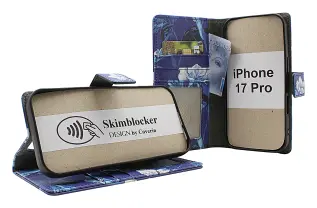 Skimblocker iPhone 17 Pro Lommebok Deksel Design
