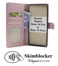 Skimblocker Xiaomi Redmi Note 14 Pro / 14 Pro+ Lommebok Deksel