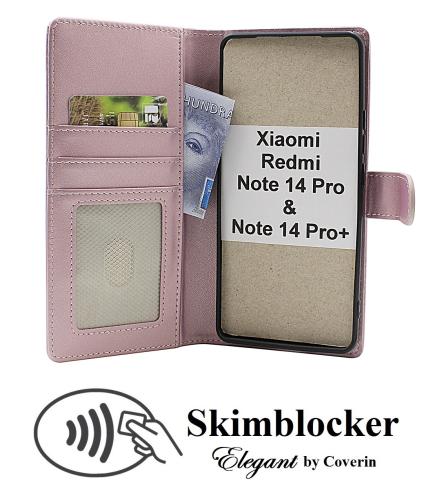 Skimblocker Xiaomi Redmi Note 14 Pro / 14 Pro+ Lommebok Deksel