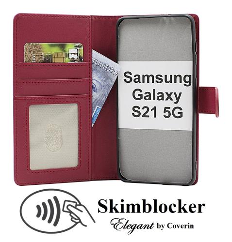 Skimblocker Lommebok-etui Samsung Galaxy S21 5G (G991B)