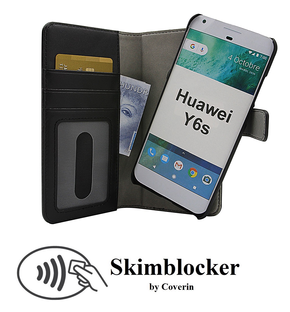 Skimblocker Magnet Wallet Huawei Y6s