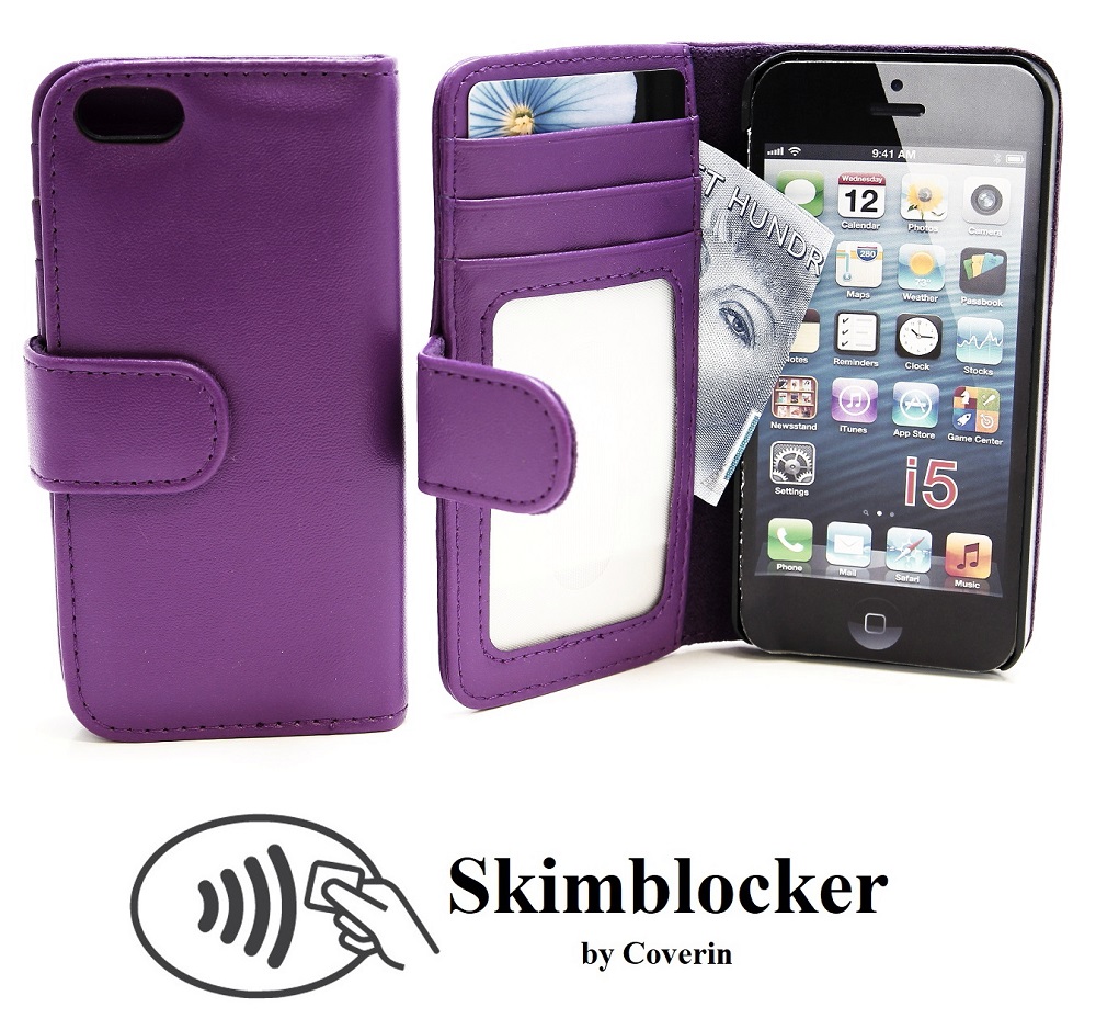 Skimblocker Lommebok-etui iPhone 5/5s/SE