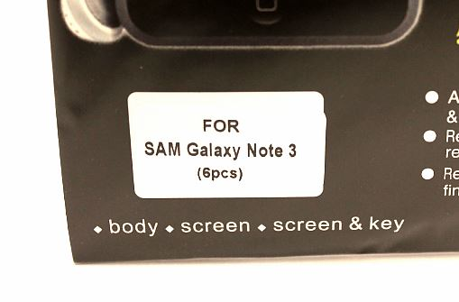 6-pakning Skjermbeskyttelse Samsung Galaxy Note 3 (n9005)