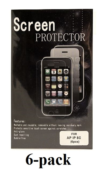 6-pakning Skjermbeskyttelse iPhone 5C