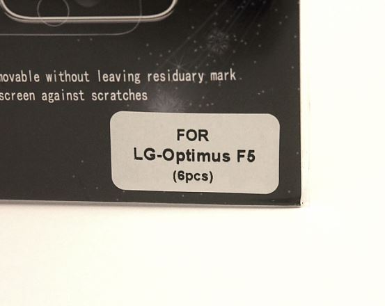 6-pakning Skjermbeskyttelse LG Optimus F5 (P875)