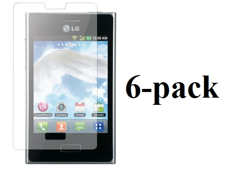 6-pakning Skjermbeskyttelse LG Optimus L3