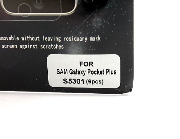 6-pakning Skjermbeskyttelse Samsung Galaxy Pocket Plus (s5301)