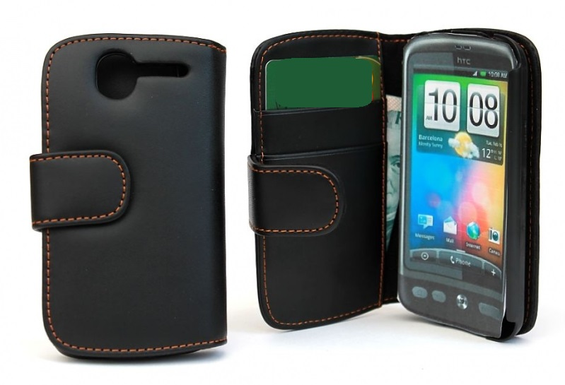 Lommebok-etui HTC Desire, svart