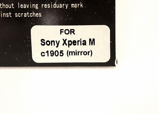 Speilskjermbeskyttelse Sony Xperia M (c1905)