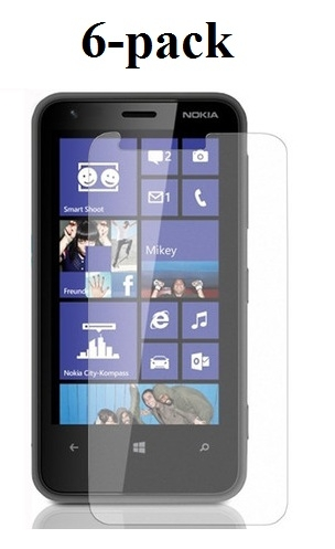 6-pakning Skjermbeskyttelse Nokia Lumia 620