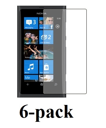 6-pakning Skjermbeskyttelse Nokia Lumia 800