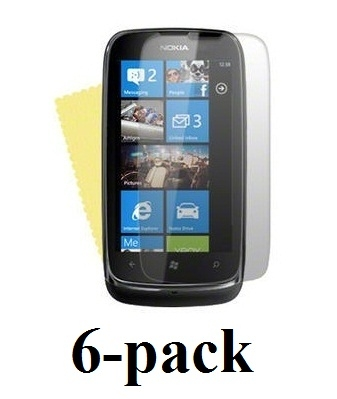 6-pakning Skjermbeskyttelse Nokia Lumia 610
