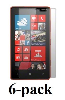6-pakning Skjermbeskyttelse Nokia Lumia 820