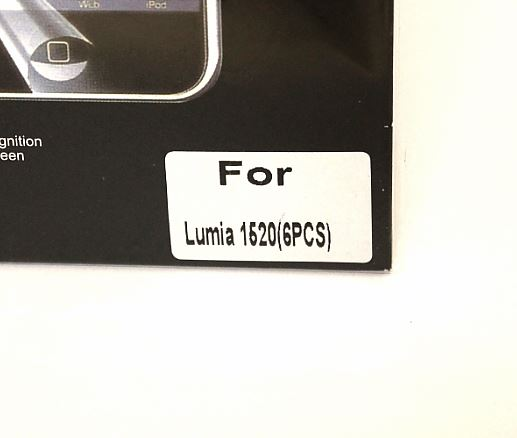 Skrmbeskyttelse Nokia Lumia 1520 (6 stk.)